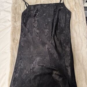 Princess Polly Black Floral Slip Dress